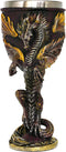 Medieval Flame Dragon Wine Goblet - Fantasy dungeons and dragons Wine Chalice
